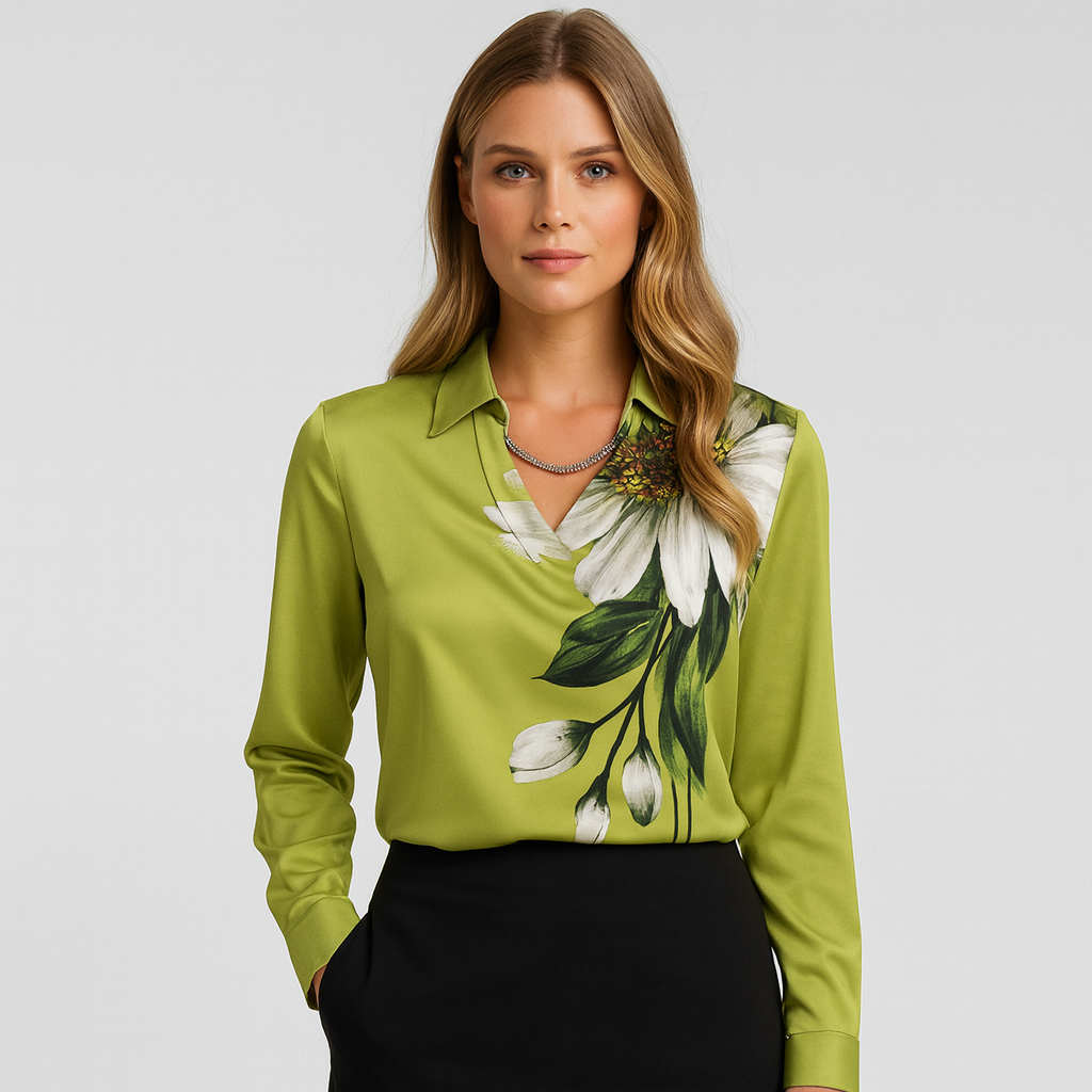 Dames Blouse met Bloemenprint – Elegante & Stijlvolle Pasvorm