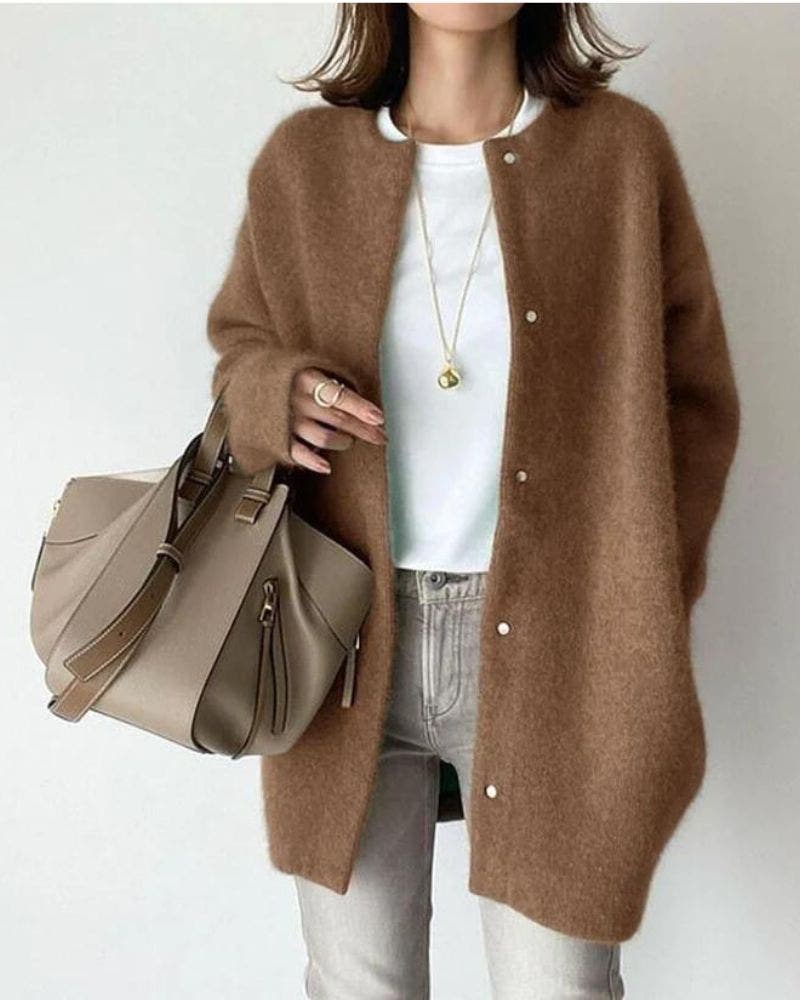 Vest van Wol en Mohair voor Dames
