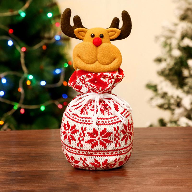 Kerst Gift Bag – Decoratieve Cadeautas Sneeuwman/Rendier/Kerstman