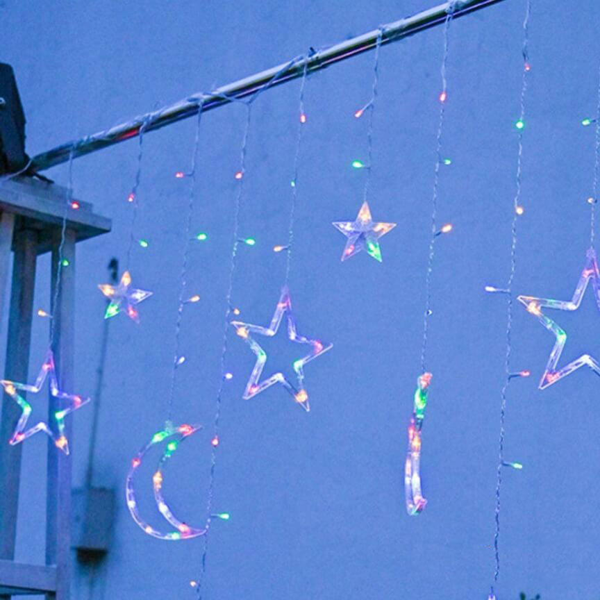 Maan & Sterren LED Lichtslinger – Buitenverlichting met Warm Licht