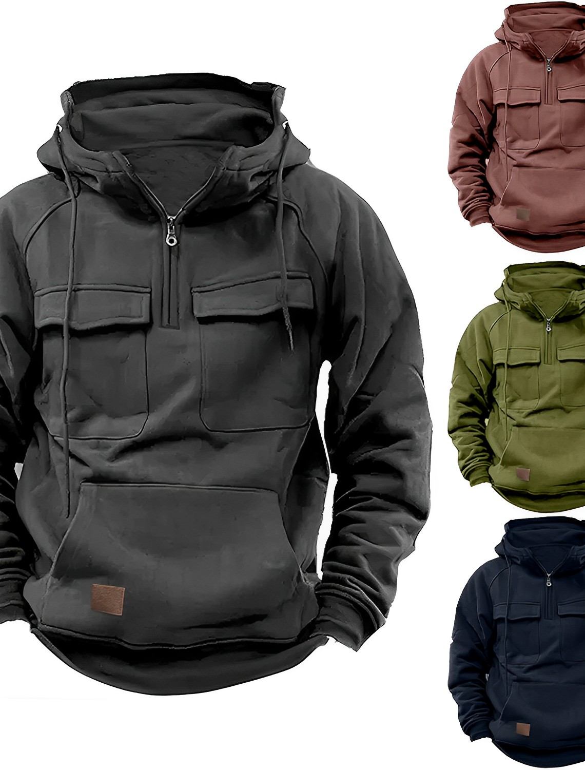 Tactische Hoodie voor Heren - Comfortabele Streetwear-mezamstore.nl