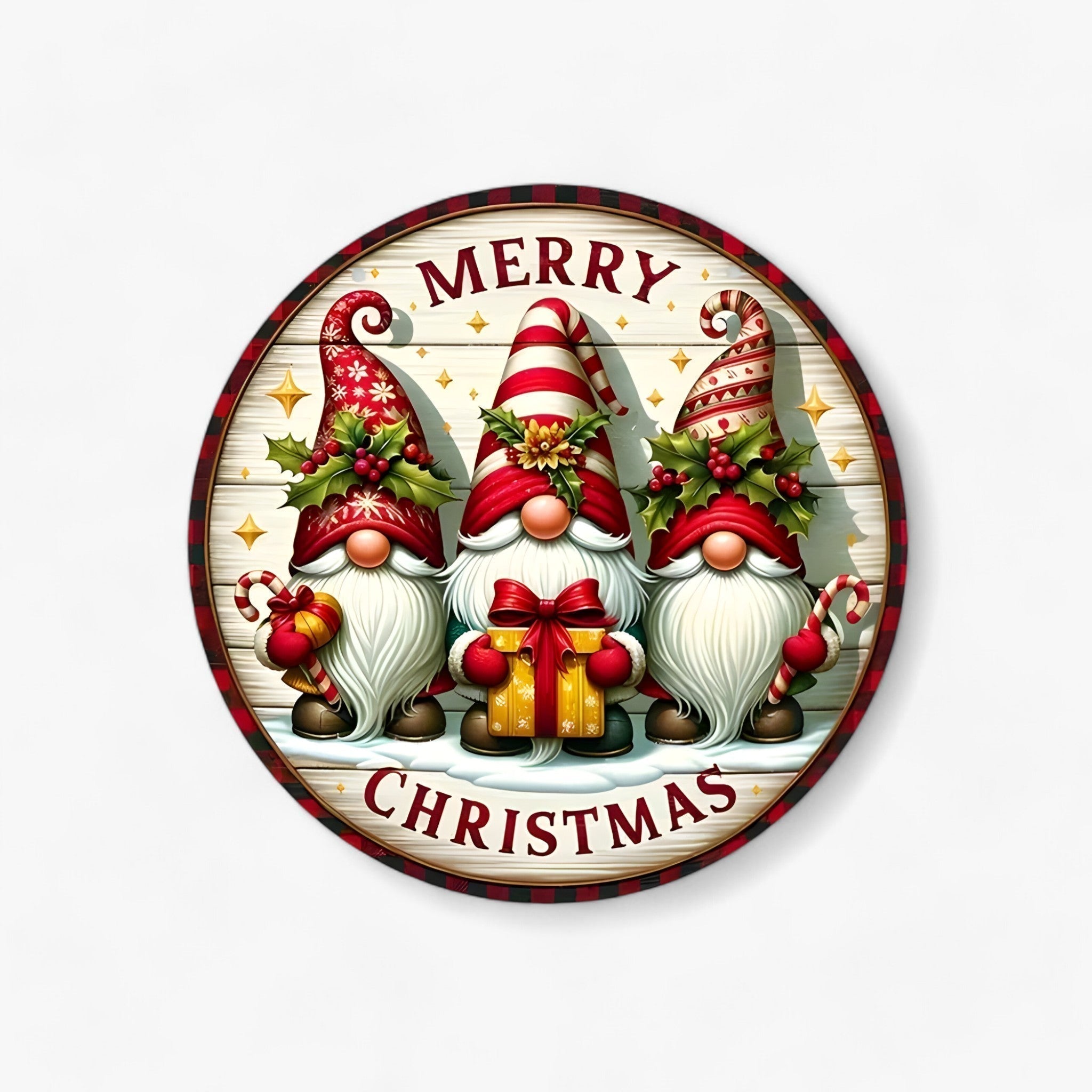Merry Christmas Gnome Deurhanger – Feestelijke Kerstdecoratie