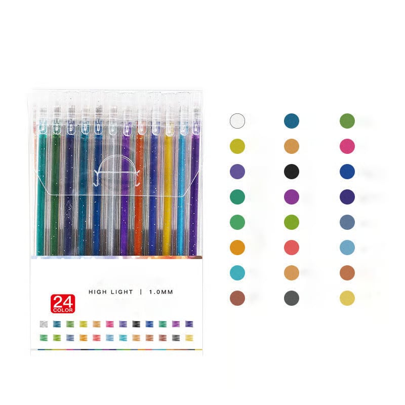 Kleurstiften Set met Glanseffect voor Tekenen & Handlettering