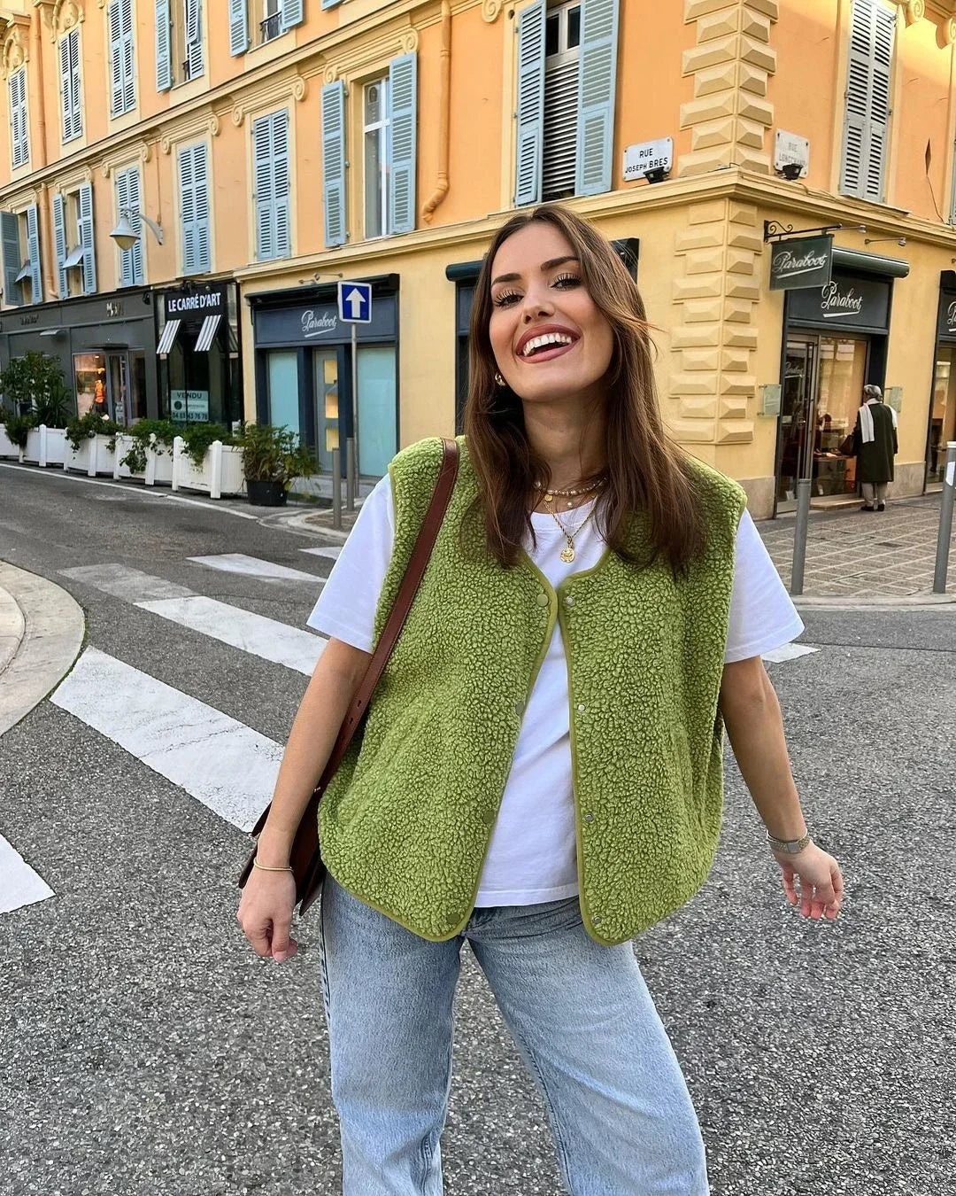 Hoogwaardige Sherpa Fleece Bodywarmer voor Dames