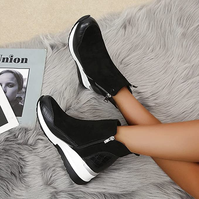 Dames enkellaarsjes – Sportieve winterboots met zachte voering