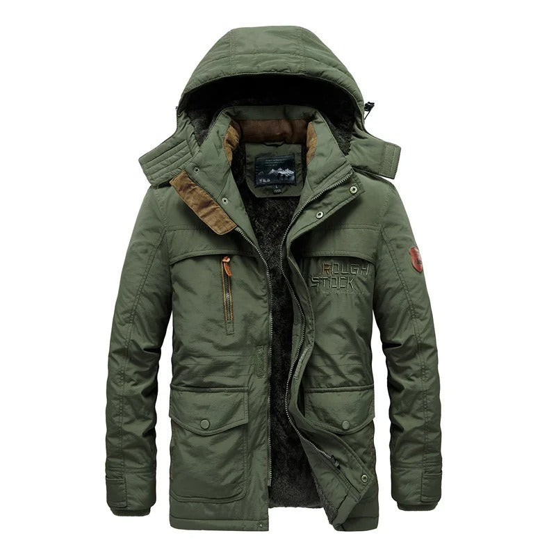 Heren Winterjas met Voering – Warm, Comfortabel en Praktisch met Zakken