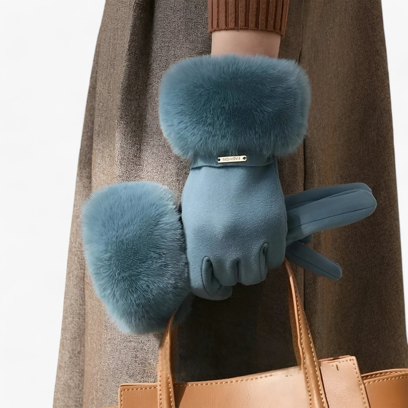 Elegante Dameshandschoenen – Winterdesign met Luxe Manchetten