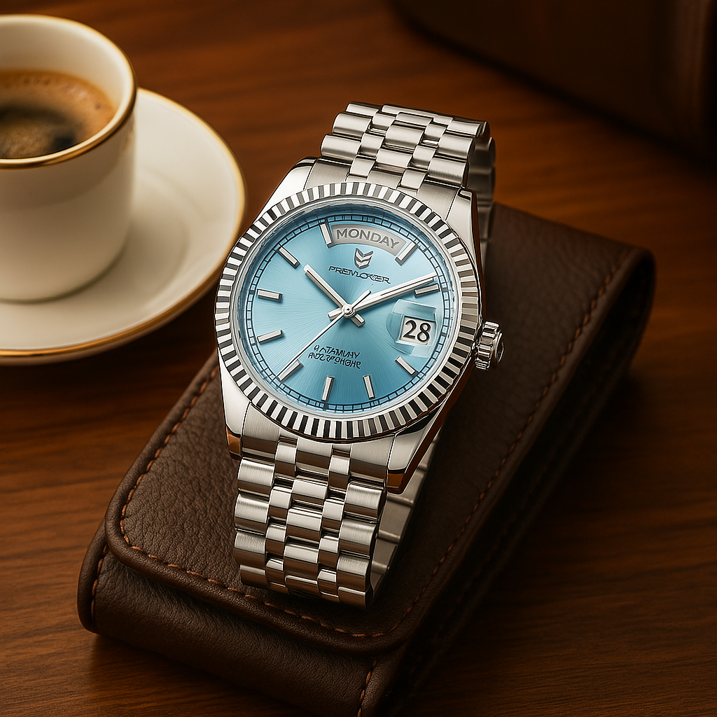 Luxe Heren Automatisch Horloge – Zelfopwindend Roestvrij Staal met Kalenderfunctie