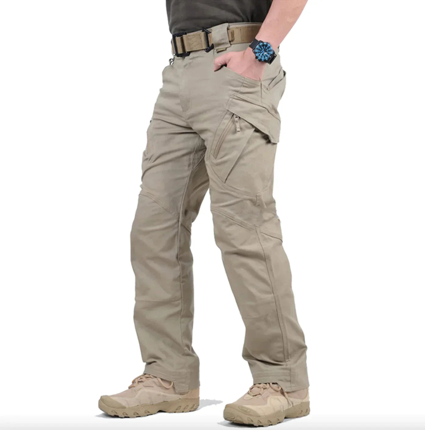 Heren Tactical Werkbroek – Stevige Outdoor Broek met Zakken
