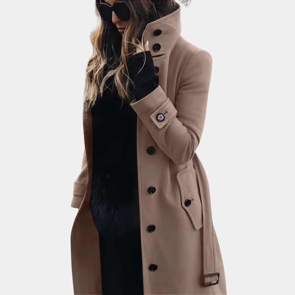 LuxeAllure - Warme Trenchcoat voor Dames-mezamstore.nl