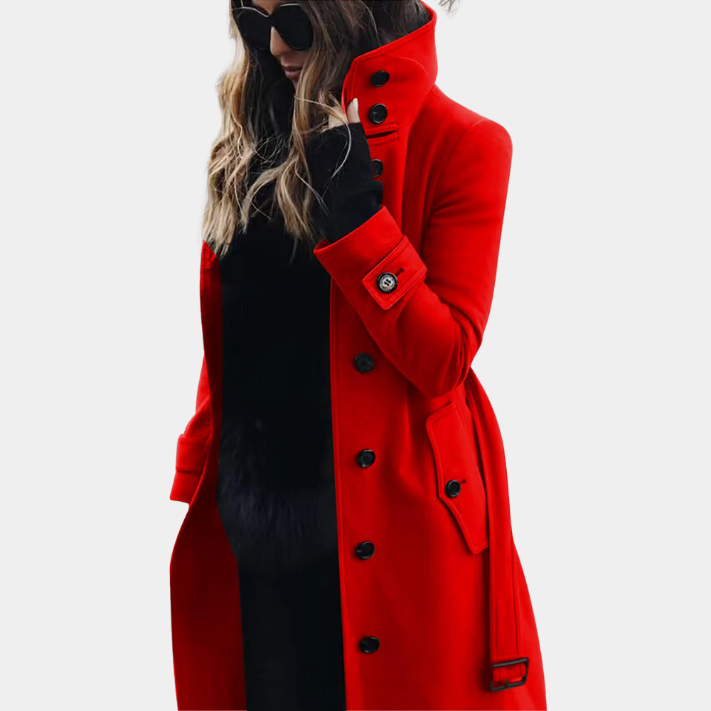 LuxeAllure - Warme Trenchcoat voor Dames-mezamstore.nl