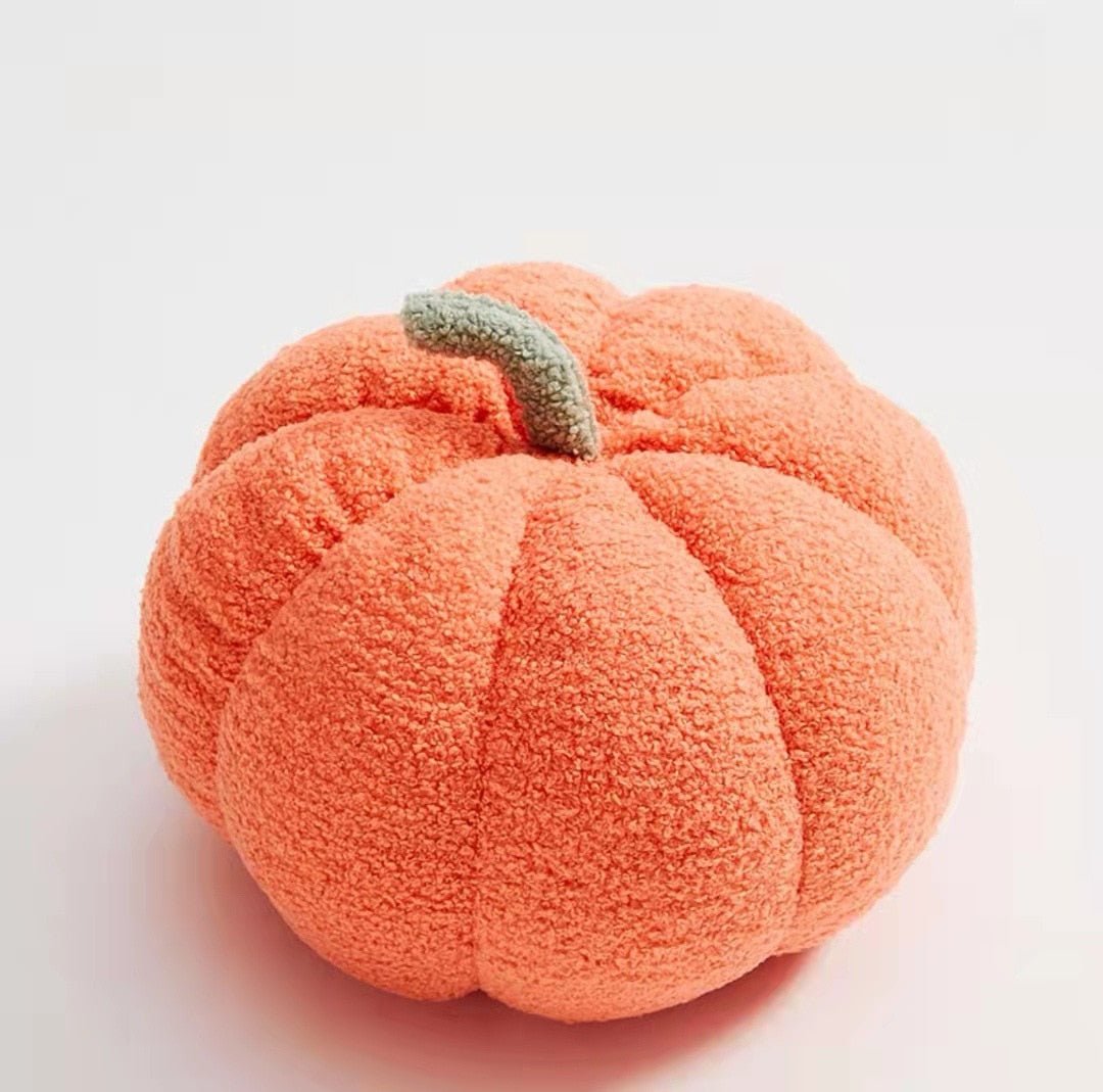 CozyPumpkin Pluche Kussen – Zacht Decoratief Pompoen Kussen voor Herfst en Halloween-mezamstore.nl