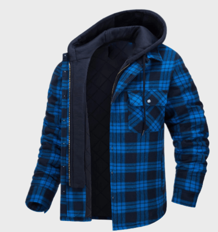 WarmPlaid Heren Winterjas – Stijlvol en Functioneel voor Koude Dagen-mezamstore.nl