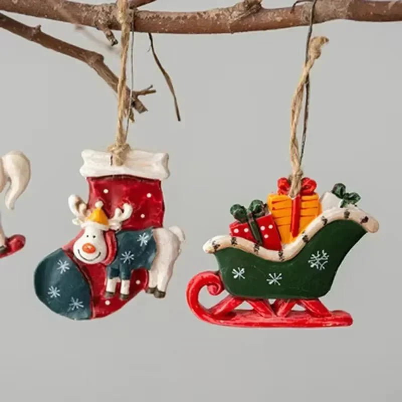 ReindeerJoy - Feestelijke Kerstsokken Hangdecoratie - Perfect voor Open Haard en Kerstboom-mezamstore.nl