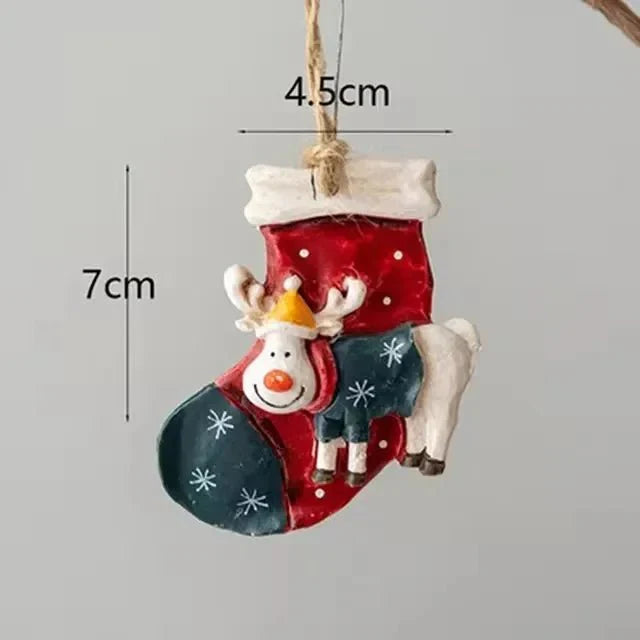 ReindeerJoy - Feestelijke Kerstsokken Hangdecoratie - Perfect voor Open Haard en Kerstboom-mezamstore.nl