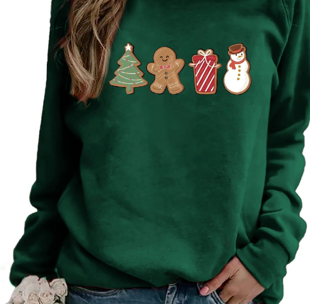 Kerst Sweater Dames – Wintertrui met Feestelijke Motiefjes