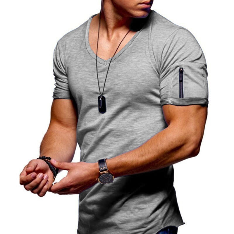 Ademend Comfortabel Fitness T-shirt voor Mannen