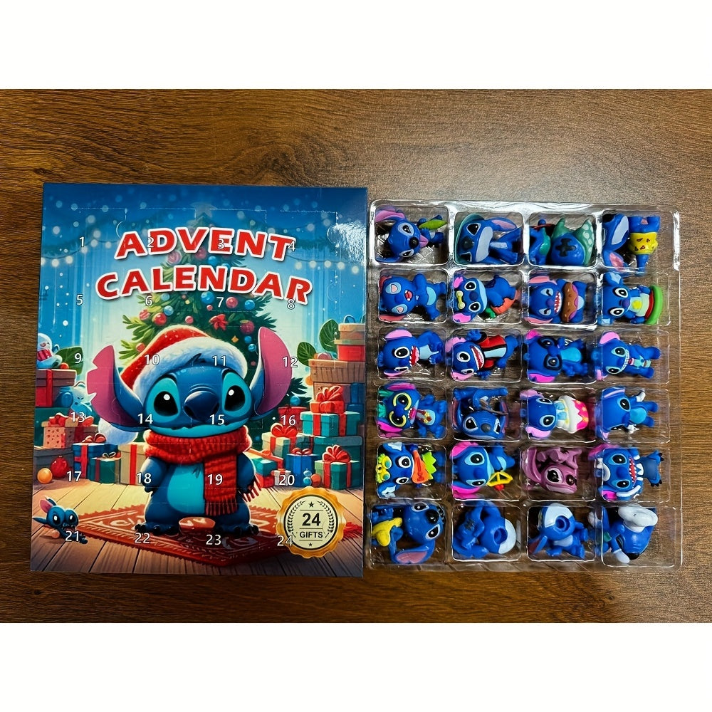 Adventskalender met 24 Mini Figuren – Cartoon Kersteditie