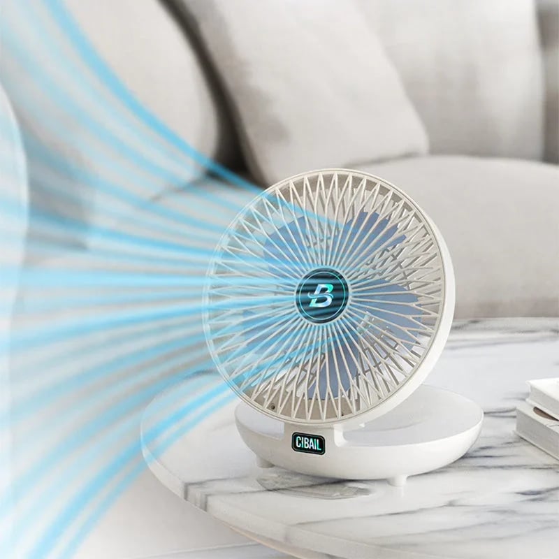 Elegante Draagbare Ventilator | Stijlvolle, Opvouwbare Ventilator voor Comfort