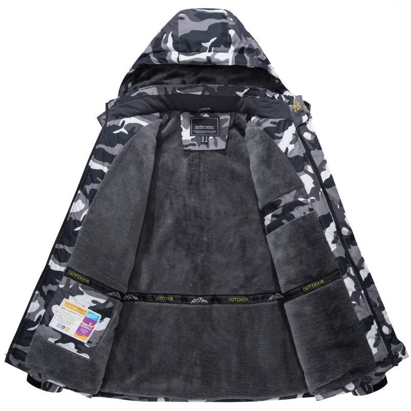 Heren Winterjas – Warme Gevoerde Jas met Winddicht Design