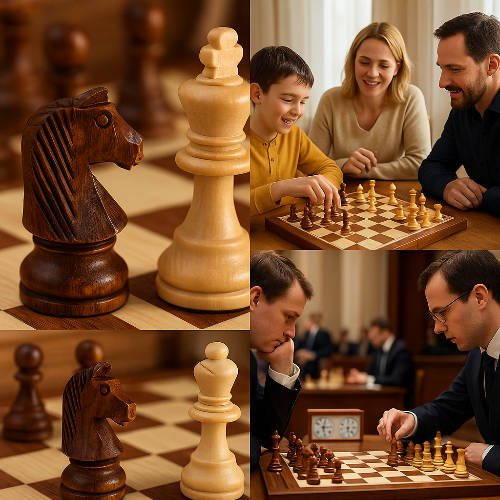 Klassieke Houten Schaakset – Inclusief Bord & Schaakstukken