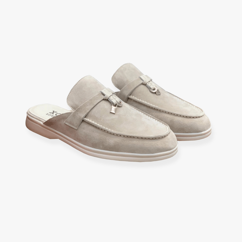 Dames Slip-on Mules met Elegante Gesp en Comfortzool