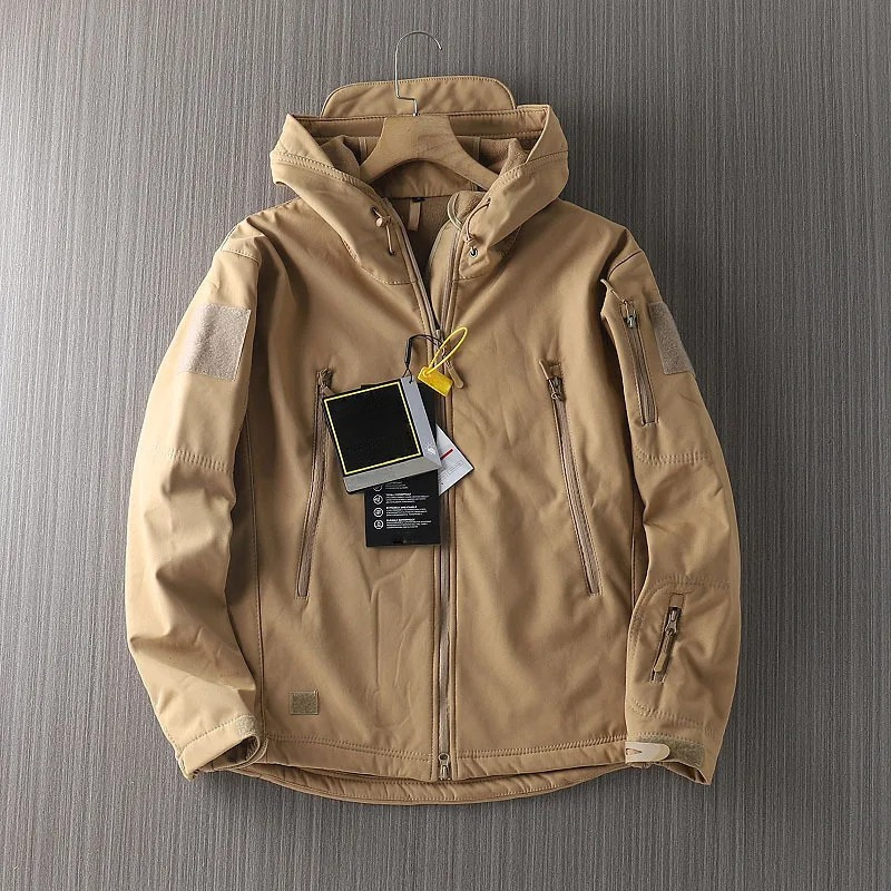 Heren Outdoor Jas – Functionele Jas met Capuchon en Ritszakken