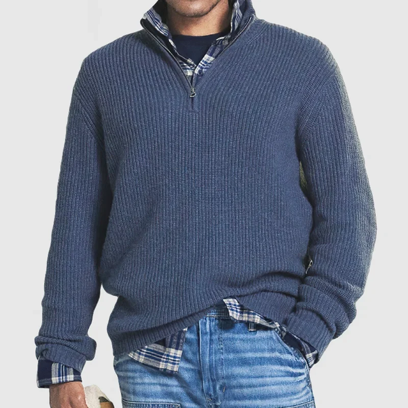Heren Trui Wolmix Look Warm en Comfortabel