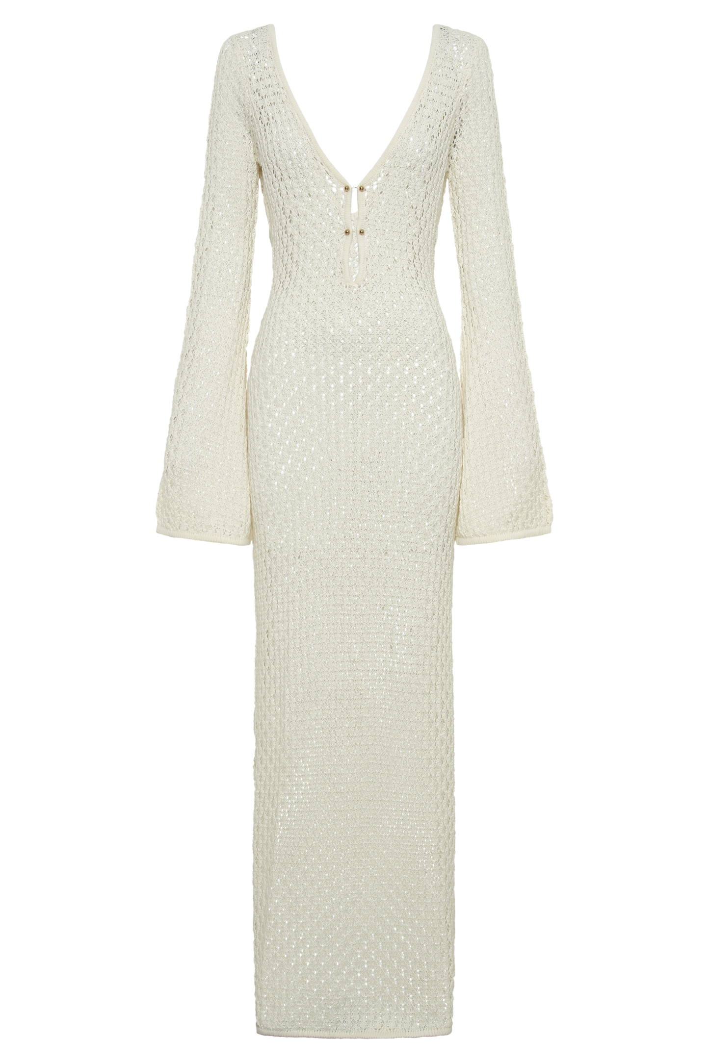 Elegante Witte Zomerjurk met Wijde Mouwen