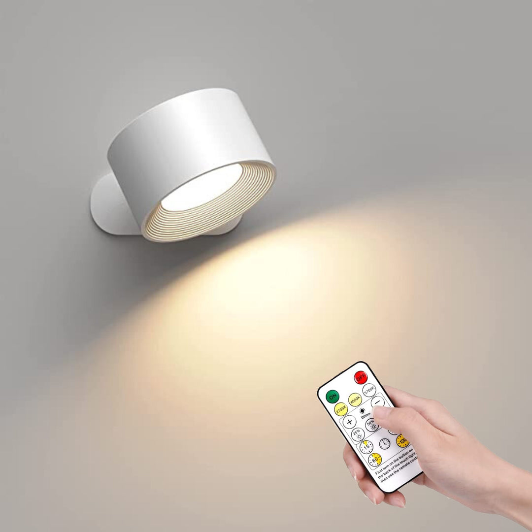 Draadloze LED Wandlamp met 360° Draaifunctie en Touchbediening