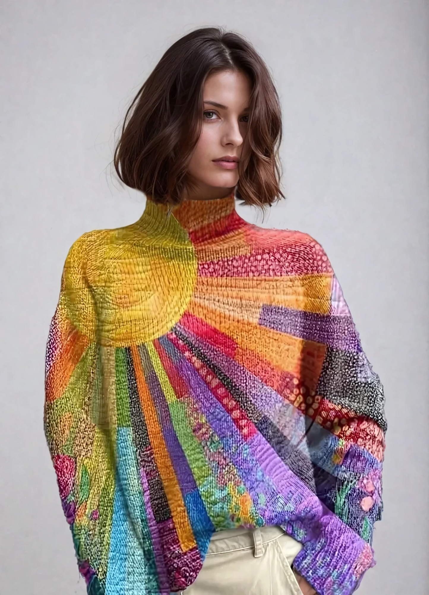 Multicolour Coltrui Trui voor Dames