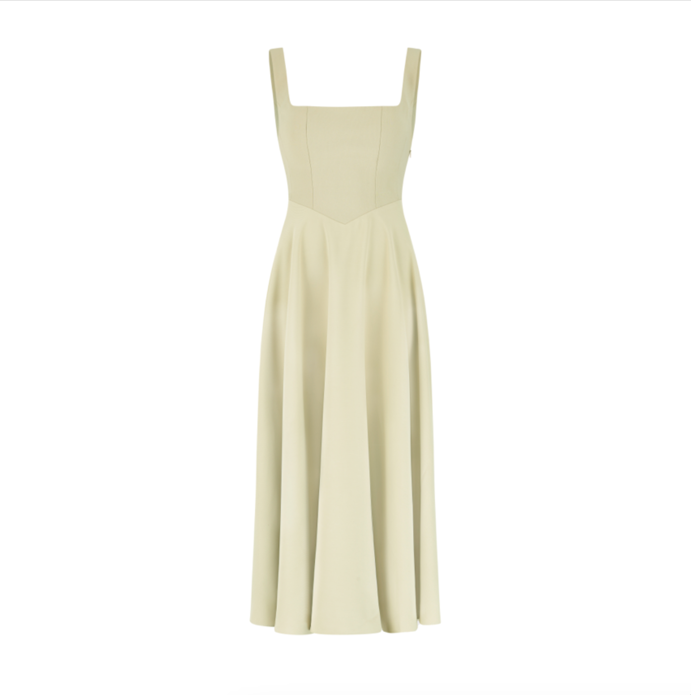 Vierkante Hals Midi Jurk - Elegante en Duurzame Stijl