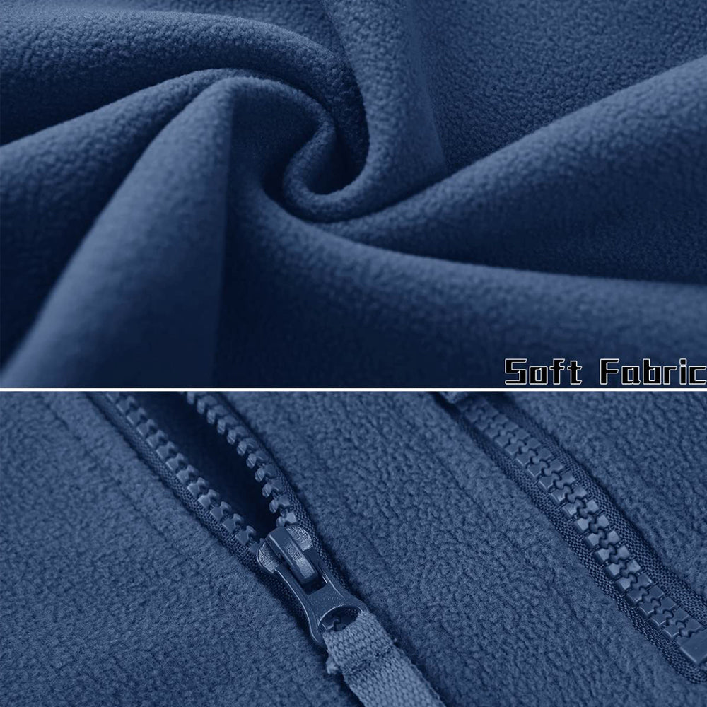Fleecejacke voor Mannen - Winddicht en Warm voor Buitenactiviteiten-mezamstore.nl