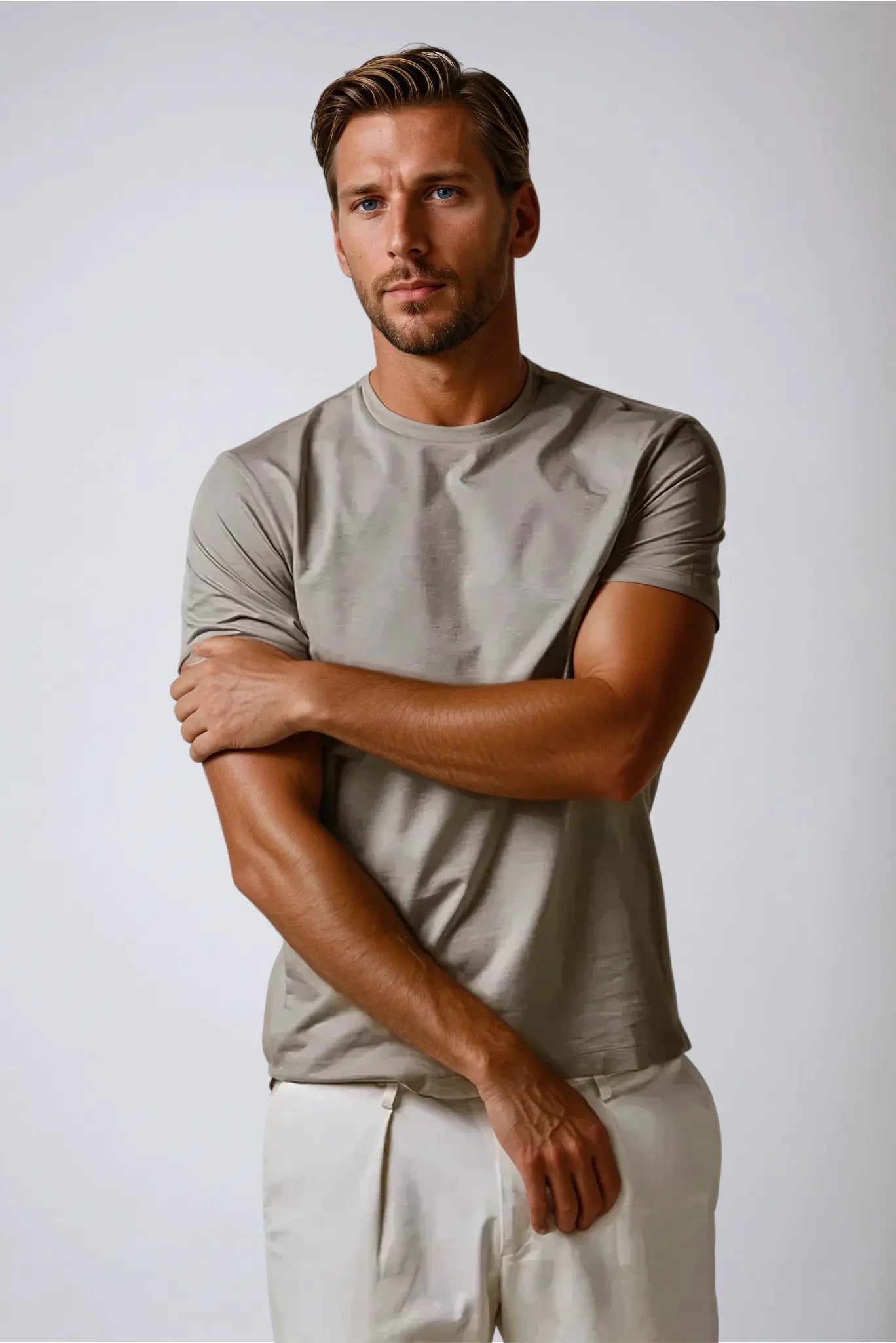 Heren Basic T-Shirt – Comfortabel Slim Fit Shirt