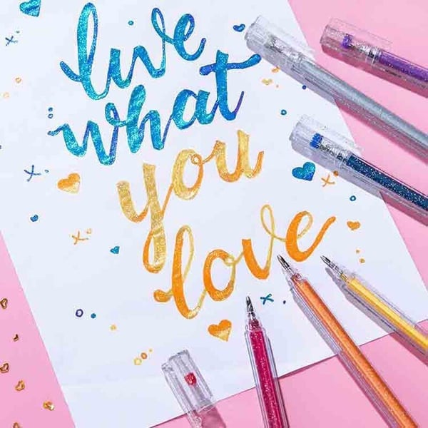 Kleurstiften Set met Glanseffect voor Tekenen & Handlettering