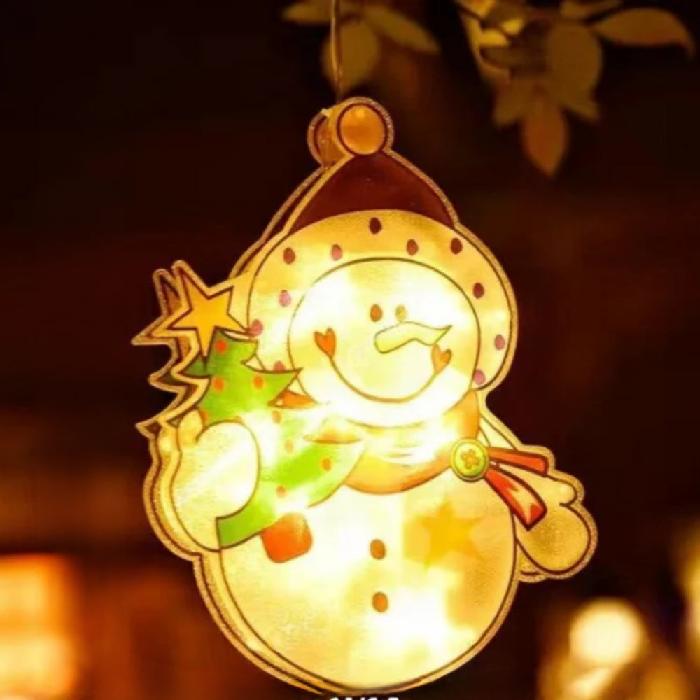 Kerst Raamverlichting met LED – Zelfklevende Decoratie Stickers