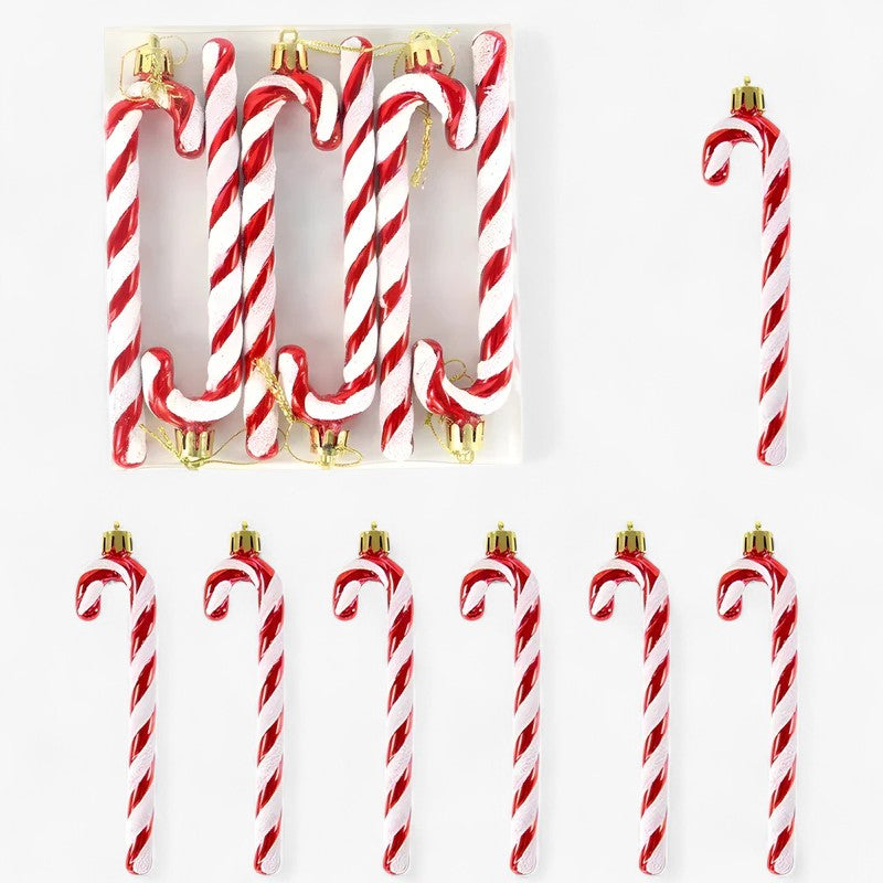 Kerst Snoepornamenten – Set Decoratieve Candy Hangers voor Boom