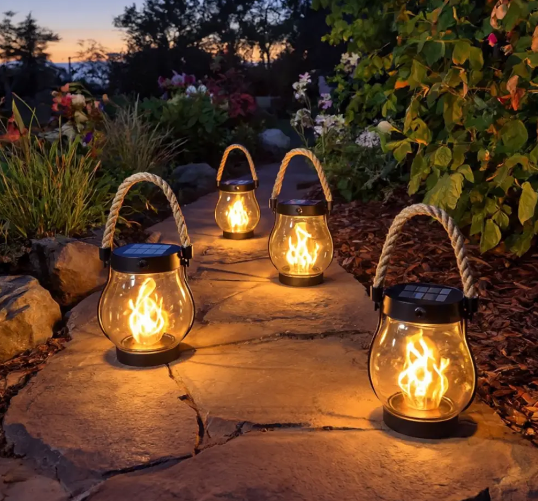 Decoratieve LED Lantaarn met Vlam-Effect voor Buiten & Binnen