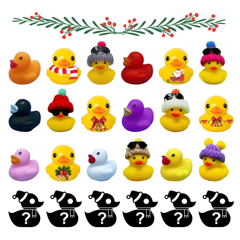 Kerst Blind Box met Mini Badeendjes – Speelset voor Bad & Cadeau