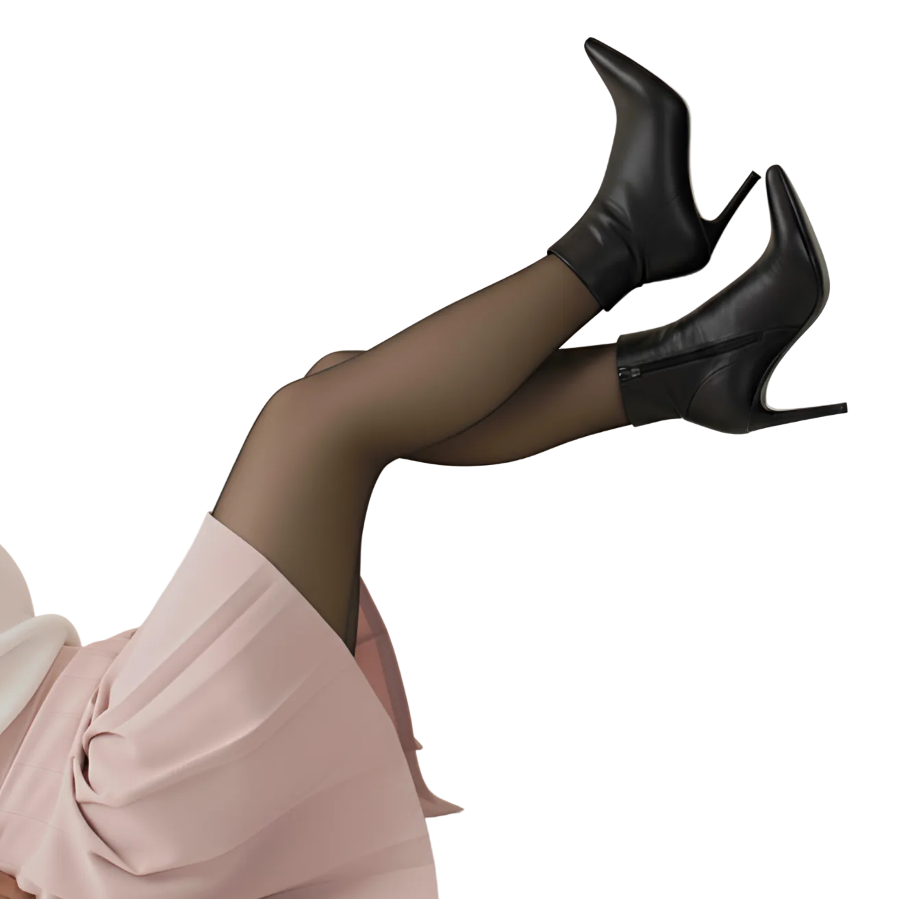 Illusie Leggings met Transparante Look & Aansluitende Pasvorm