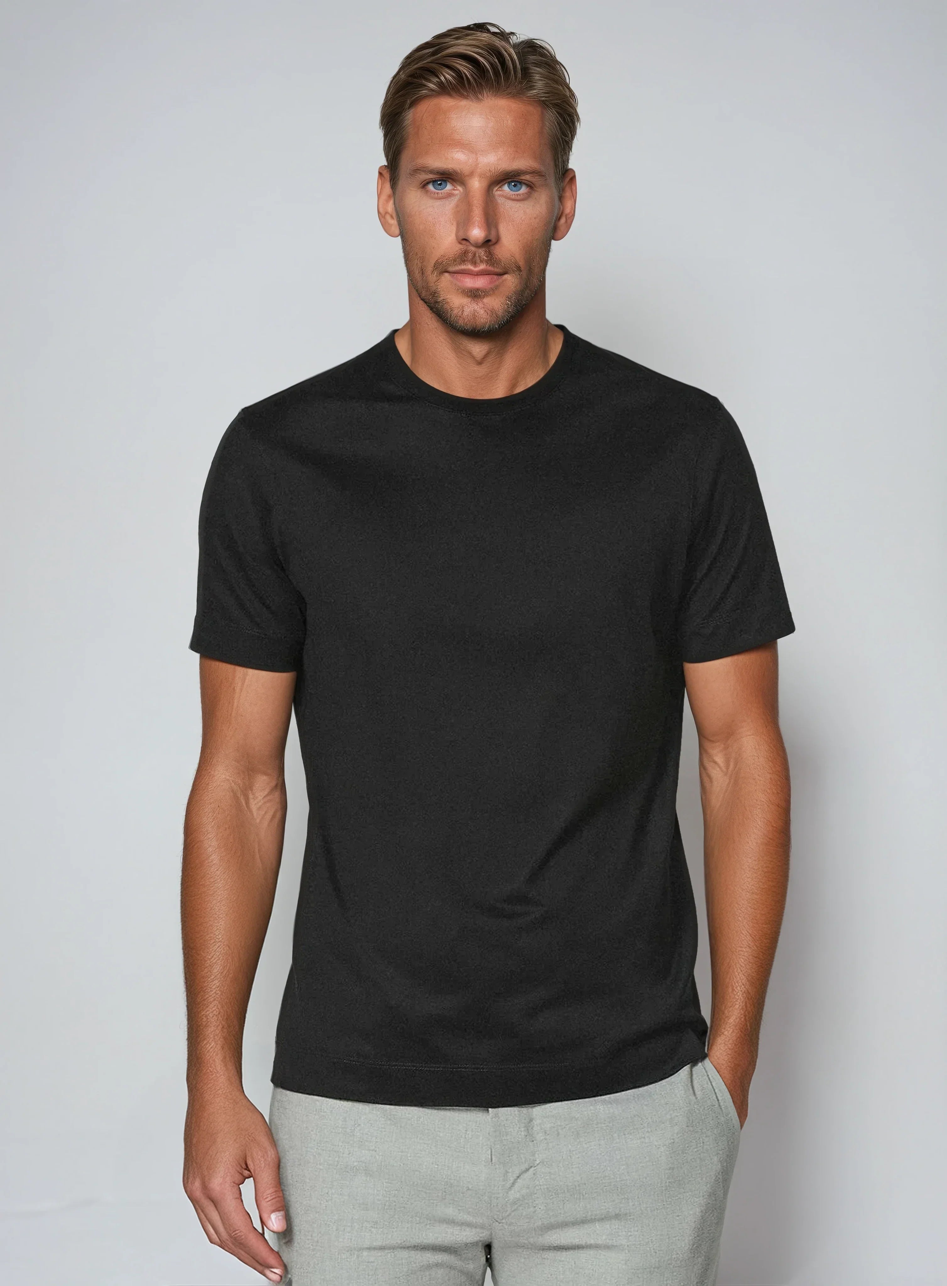 Heren Basic T-Shirt – Comfortabel Slim Fit Shirt