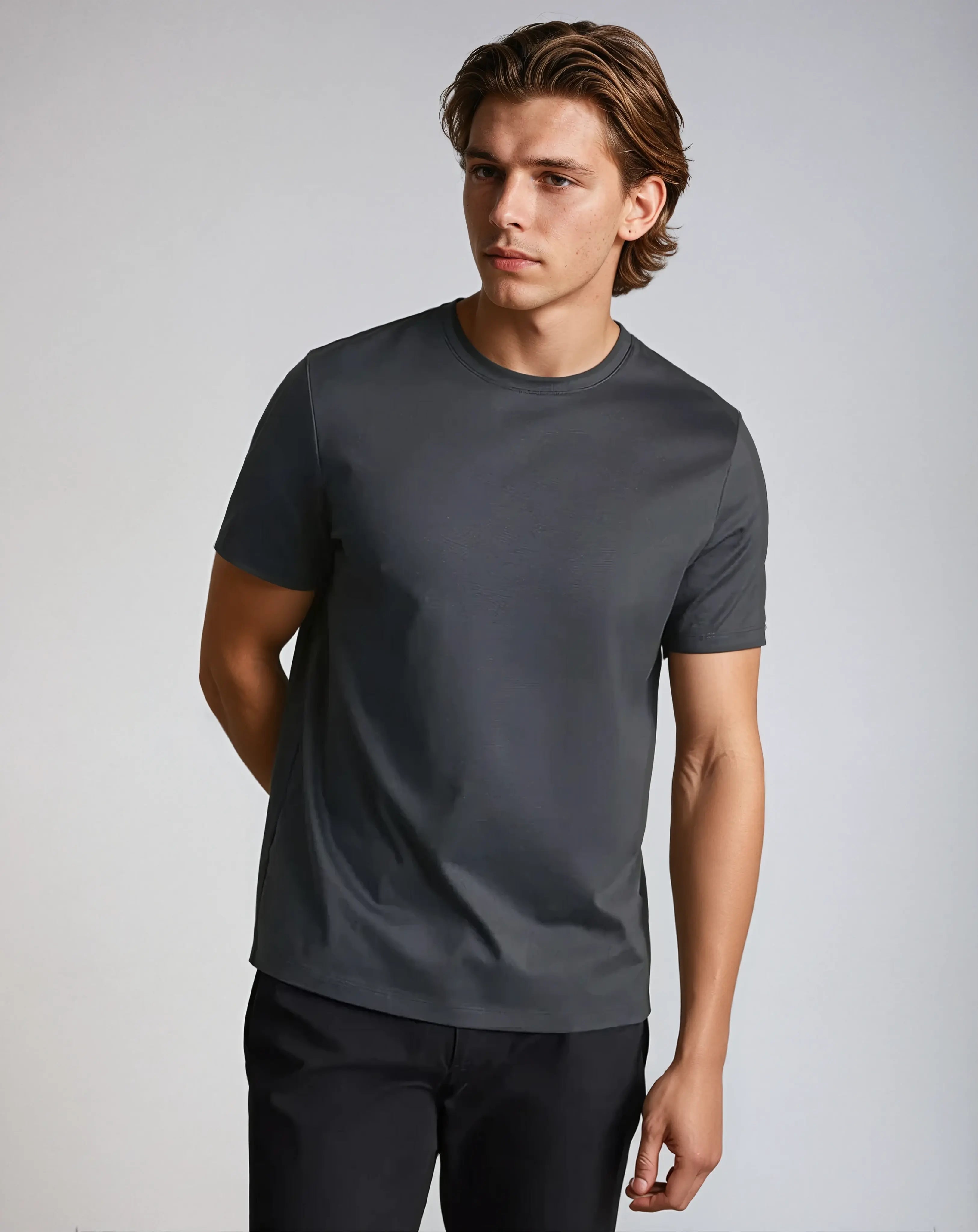 Heren Basic T-Shirt – Comfortabel Slim Fit Shirt