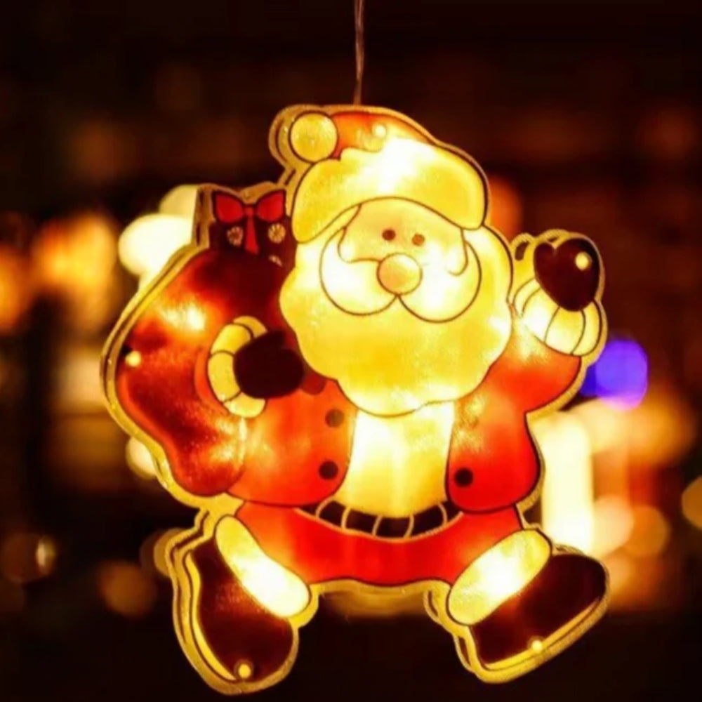 Kerst Raamverlichting met LED – Zelfklevende Decoratie Stickers