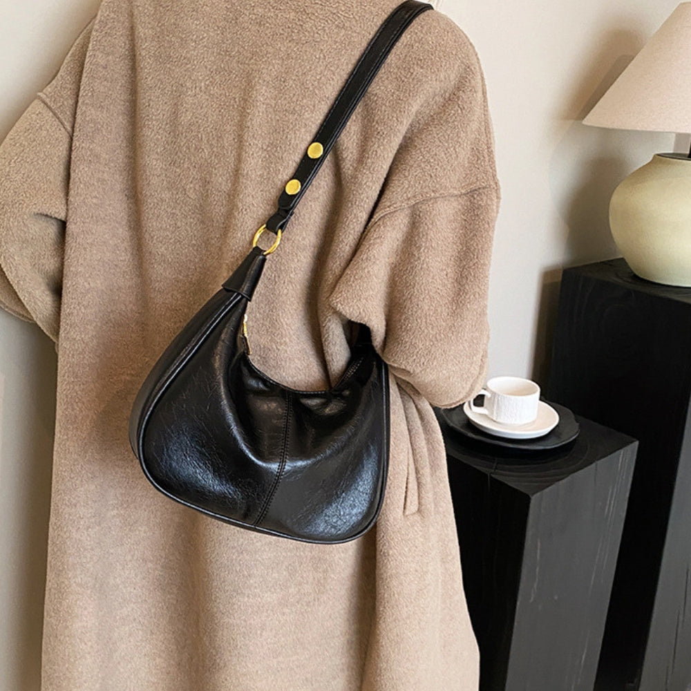 Dames Schoudertas – Minimalistische Halve Maan Tas voor Elke Dag