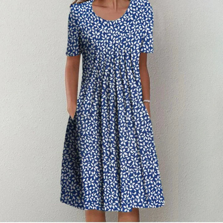 Zomerjurk Dames Luchtige Pasvorm Elegante Casual Look Dames