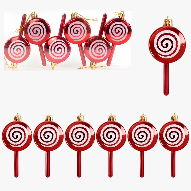 Kerst Snoepornamenten – Set Decoratieve Candy Hangers voor Boom