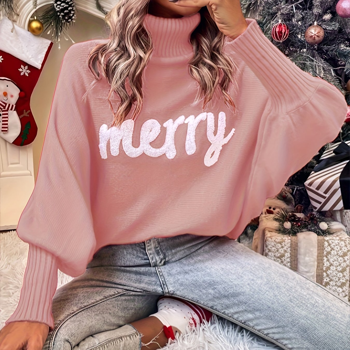 Dames Kersttrui “Merry” – Comfortabele Winter Sweater
