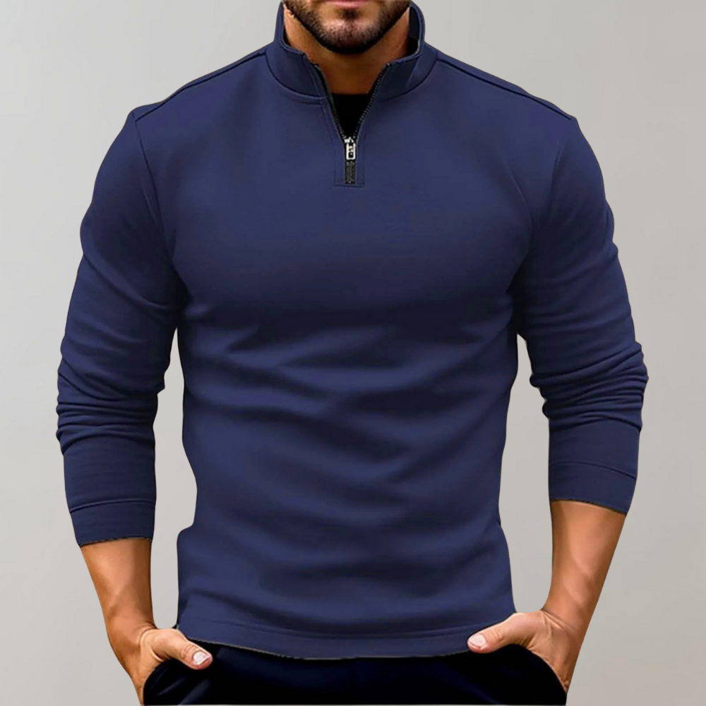 Heren Half-Zip Trui – Comfortabele Lichtgewicht Pullover