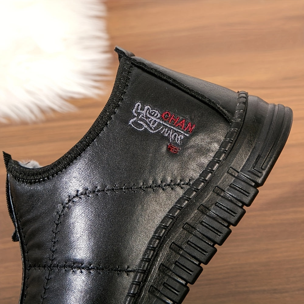 Heren Warme Winter Schoenen – Gevoerde Antislip Instappers