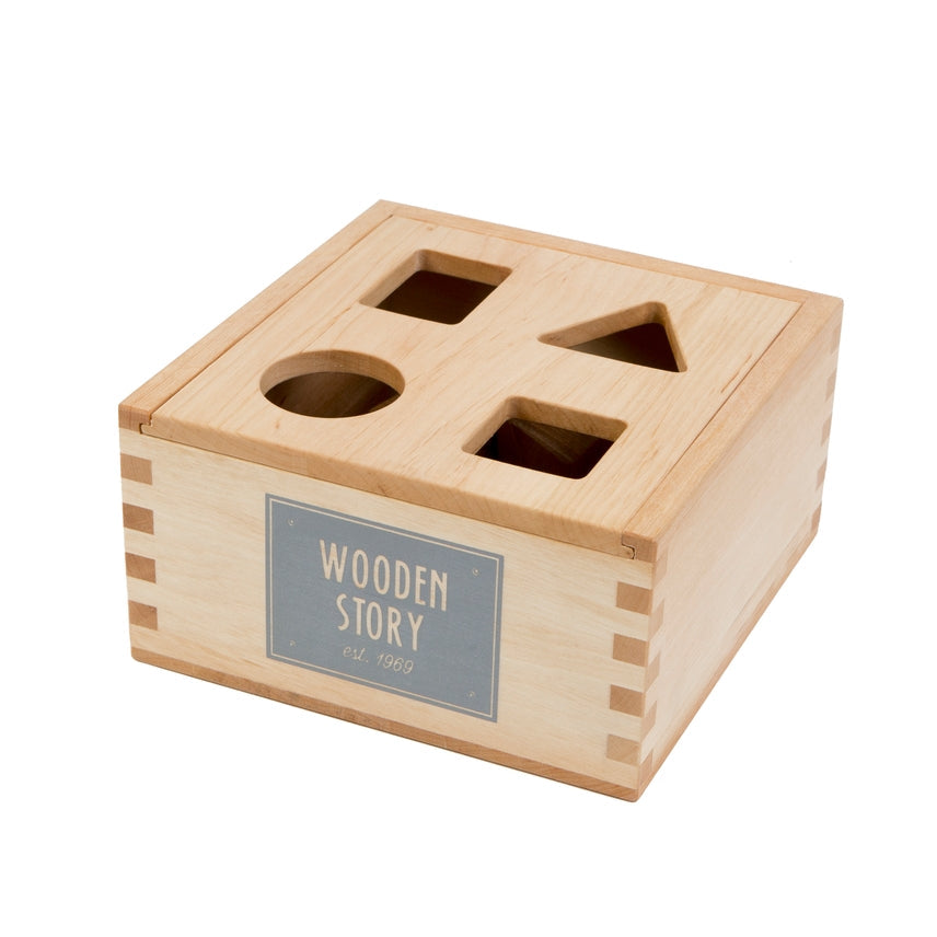 Houten Sortierbox voor Kinderen | Educatief Speelgoed met Vormen en Kleuren-mezamstore.nl